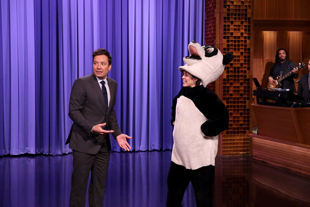 Miley Cyrus, Jimmy Fallon Miley Cyrus, Jimmy Fallon